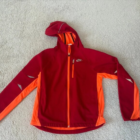 Nike Sport Jacket Youth Large Red/Orange VERY GOOD - Picture 1 of 4